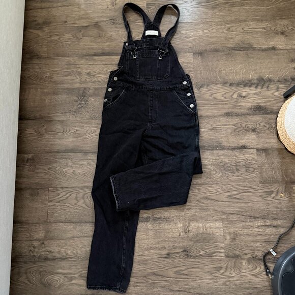 Abercrombie High Rise Denim Overalls - Picture 3 of 7